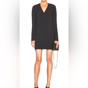 Helmut Lang Classic Black Long Sleeve Dress